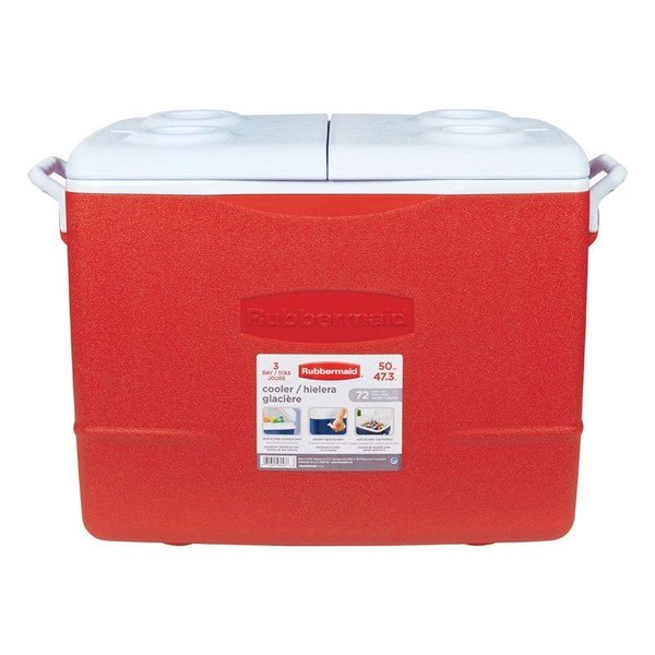 Rubbermaid Ice Chest Family Mdrn Red 50Qt 1929015
